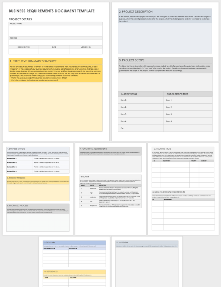 BRD Sample Template