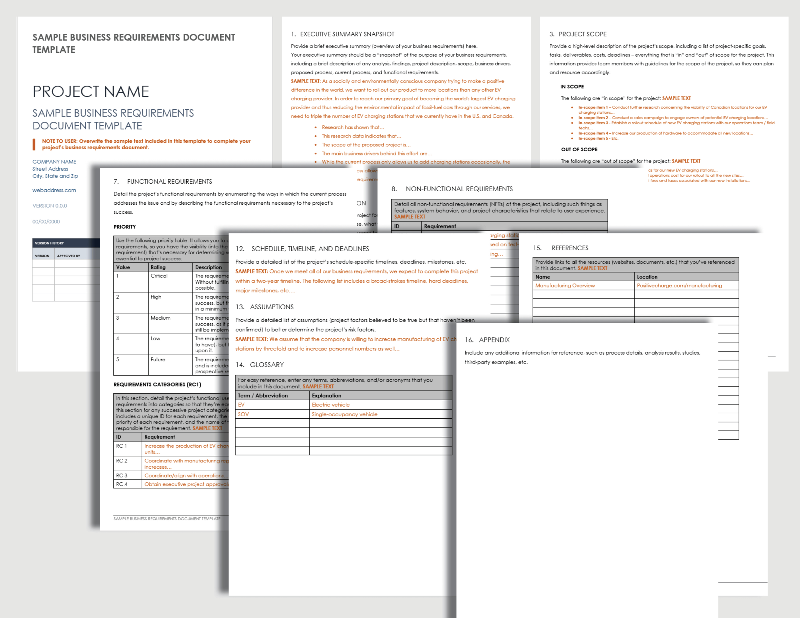 Download Free Brd Templates | Smartsheet for Business Requirements Document Sample Template