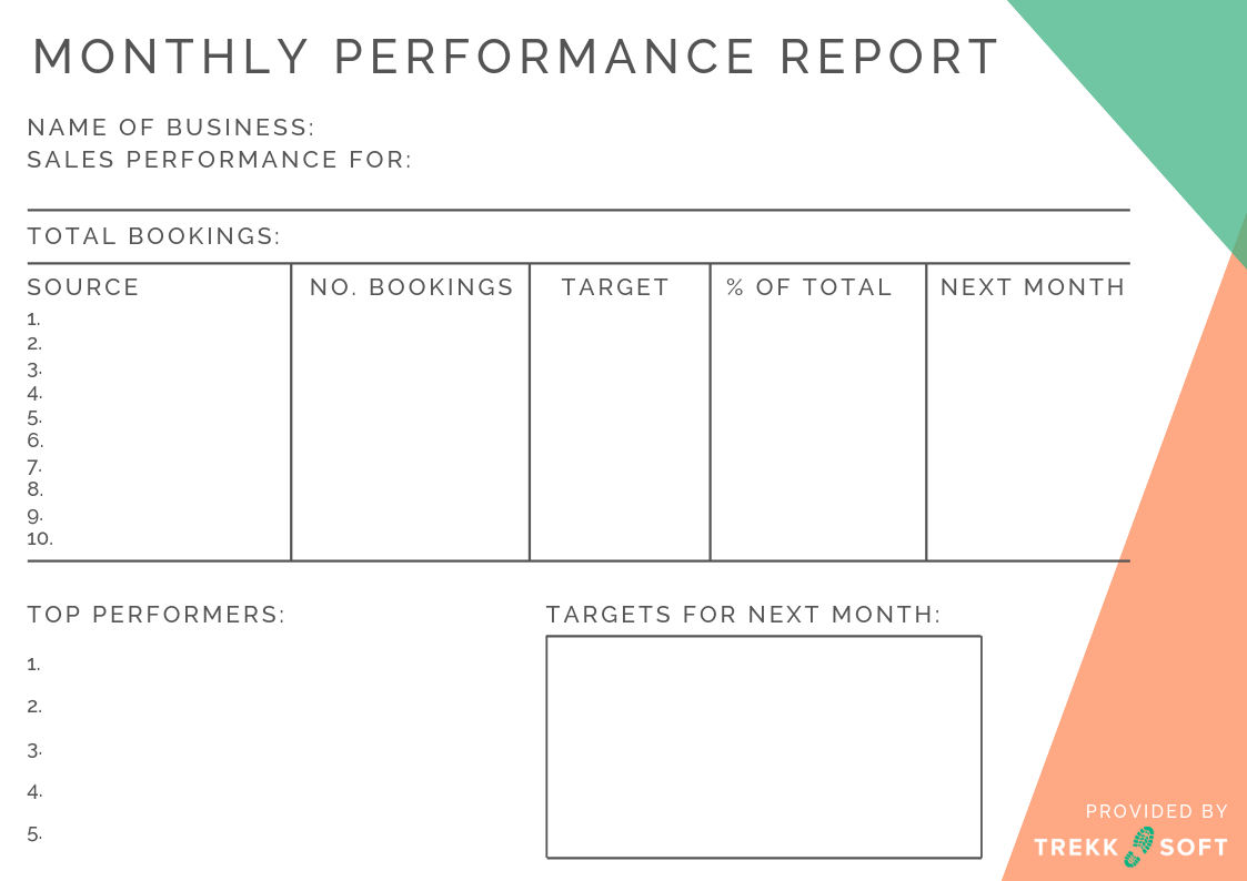 Download Your Business Resource | Monthly Performance Report Templates pertaining to Monthly Report Template Sample