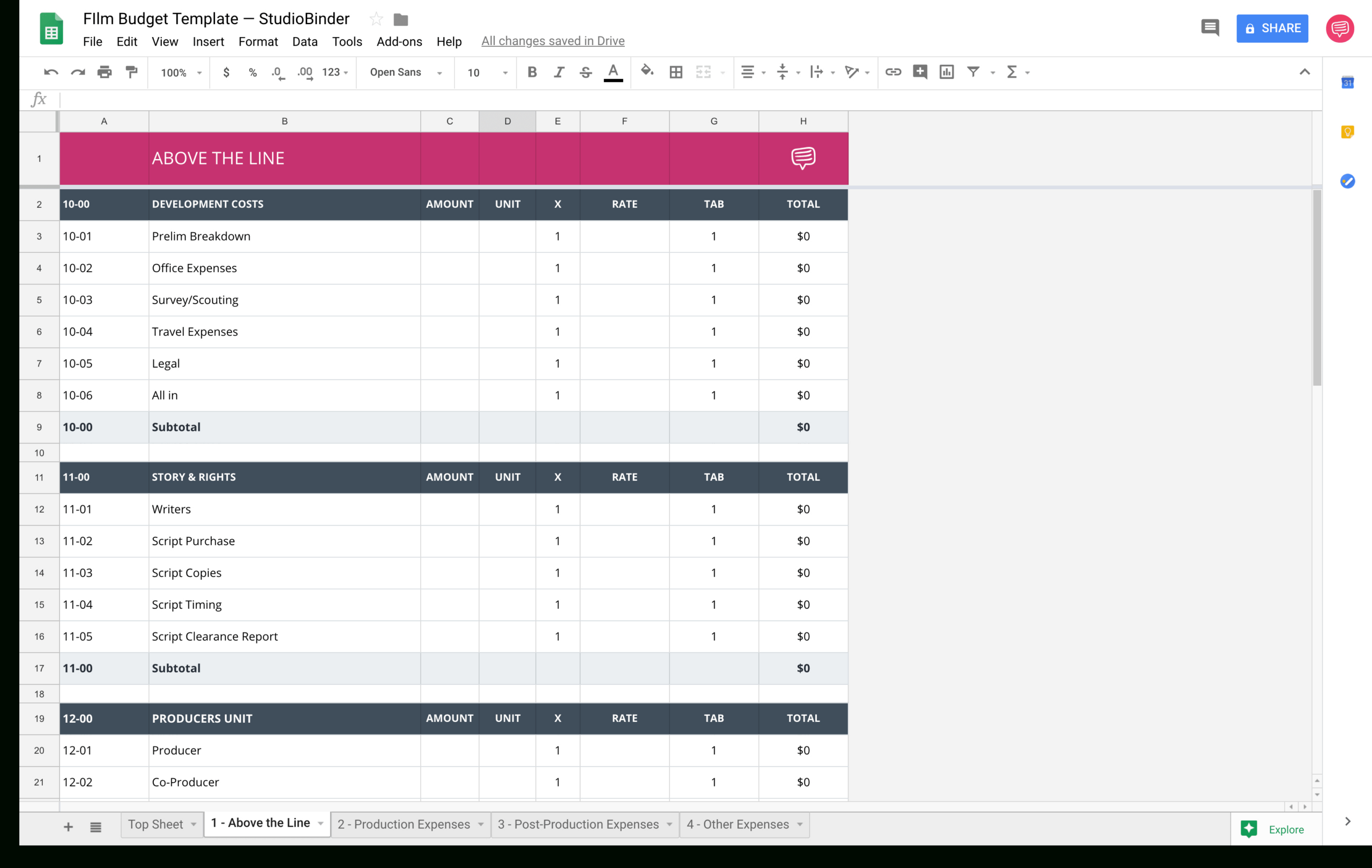 Download Your Free Film Budget Template For Film &amp;amp; Video Production regarding Film Budget Template Sample