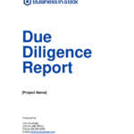 Due Diligence Report Template 2024 [Download .Docx] | Business In Inside Financial Due Diligence Report Sample Template