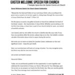 Easter Welcome Speech For Church: 7 Free Templates Intended For Welcome Speech Template Sample