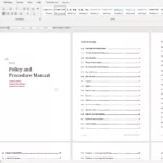 Easy Microsoft Word Policy And Procedure Manual Template For Policy And Procedure Manual Sample Template