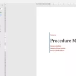 Easy Microsoft Word Policy And Procedure Manual Template In Procedure Manual Sample Template