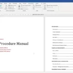 Easy Microsoft Word Policy And Procedure Manual Template Throughout Procedure Manual Sample Template