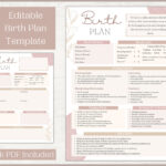 Editable Birth Plan Template Printable Birthing Plan Labour And With Birth Plan Sample Template