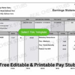 Editable Pay Stub Templates | Customizable Check Stubs | Download Throughout Check Stub Template Sample Free