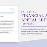 Education Financial Aid Appeal Letter Template In Word, Pdf In Financial Aid Appeal Letter Template Sample