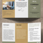 Elegant Trifold Company Brochure Template In Google Docs And Regarding Brochure Sample Templates