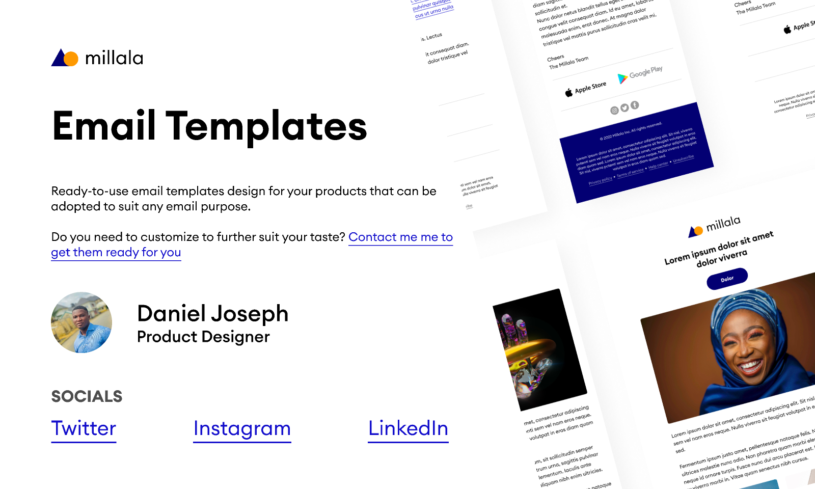 Email Template For Designers And Startups - 2022 | Figma intended for Email Template Design Samples