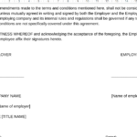 Employee Agreement Bond, Or Contract Format Sample Templates Regarding Bond Sample Template