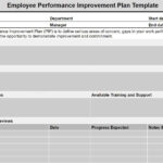 Employee Performance Improvement Plan Template (Pip Template) For Performance Plan Sample Template