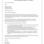 Employee Termination Letter Format In Word & Pdf Pertaining To Separation Letter From Employer Sample Template