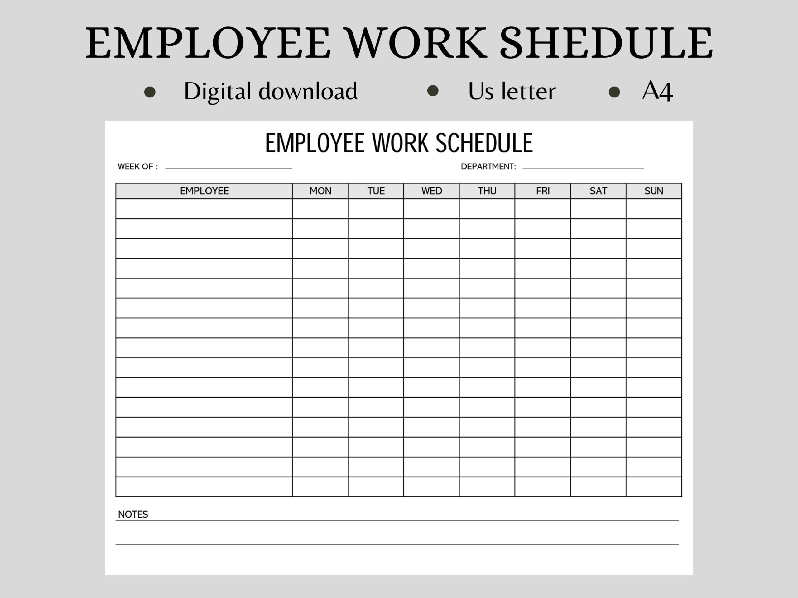 Employee Work Schedule,Employee Work Schedule Template,Employee inside Employee Work Schedule Template Sample