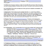 Employment Agreements / Contracts | Pdf | Word With Employment Contract Template Sample