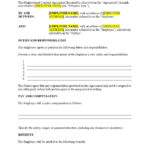 Employment Contract Agreement Template   Free Download   Easy With Agreement Sample Template