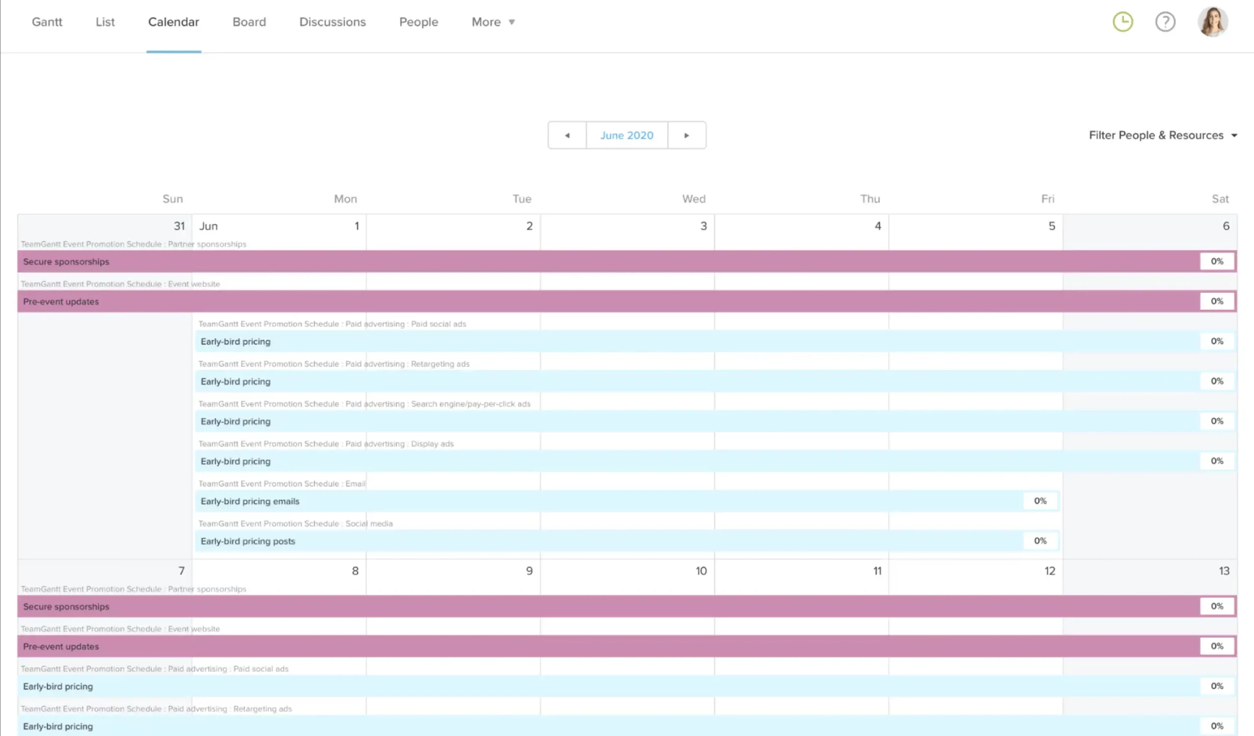 Event Marketing Plan &amp;amp; Timeline Template | Teamgantt regarding Event Marketing Plan Template Sample