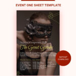 Event One Sheet Template In Illustrator, Word, Publisher, Google With One Sheet Template Sample