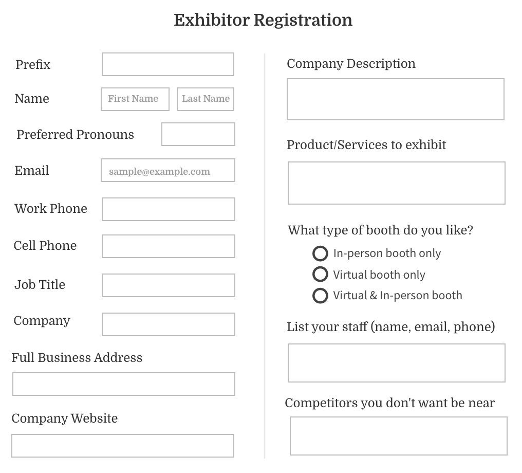 Event Registration Forms And Templates [+7 Tips] - Whova within Sign-Up Form Template Sample
