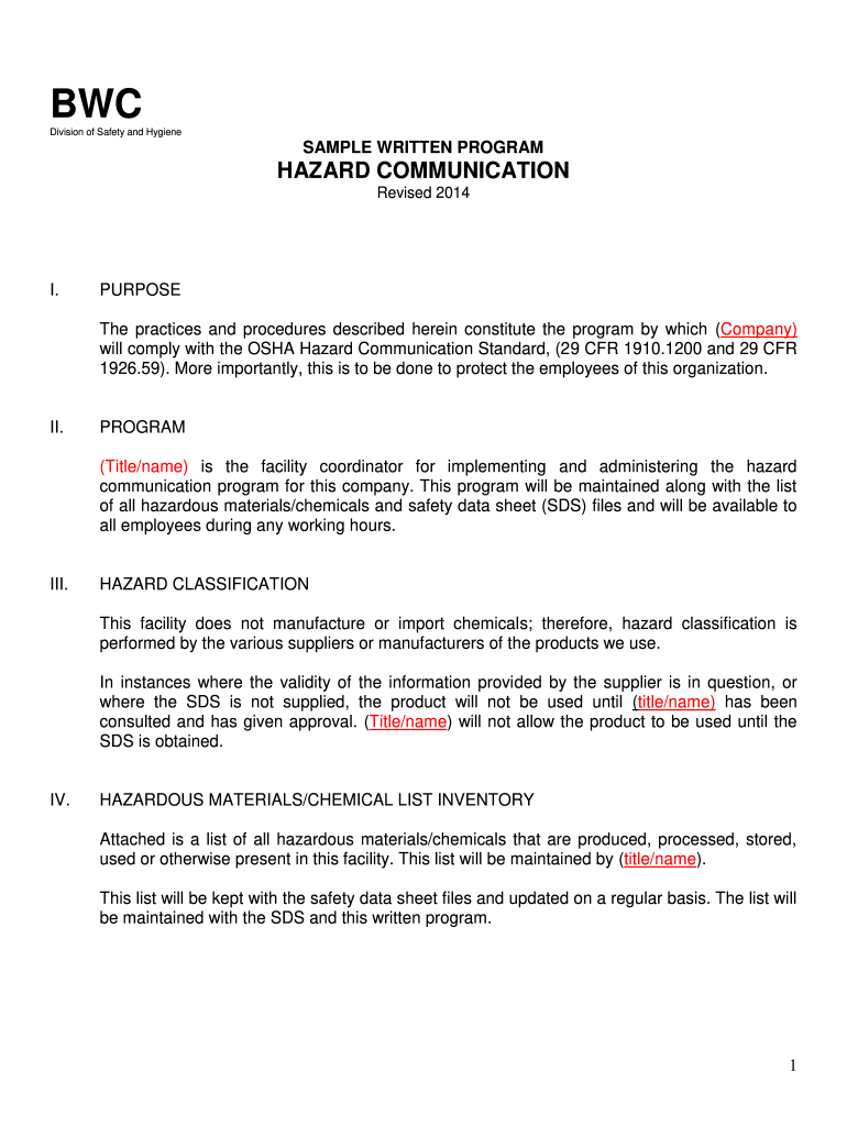 Example Of Written Will: Fill Out &amp;amp; Sign Online | Dochub intended for Hazard Communication Program Sample Template