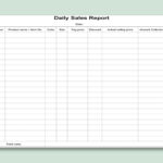 Excel Of Daily Sales Report.xlsx | Wps Free Templates Throughout Weekly Sales Report Sample Template