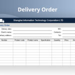 Excel Of Simple Delivery Order.xlsx | Wps Free Templates In Delivery Order Sample Template