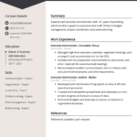 Executive Administrator Resume Example (Free Guide) For Executive Resume Template Sample