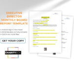 Executive Director Monthly Board Report Template   Etsy Inside Board Report Sample Templates