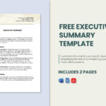 Executive Summary Template In Word, Pdf, Google Docs   Download Pertaining To Free Executive Summary Sample Template