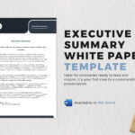 Executive Summary White Paper Template In Word   Download Pertaining To Free Executive Summary Sample Template