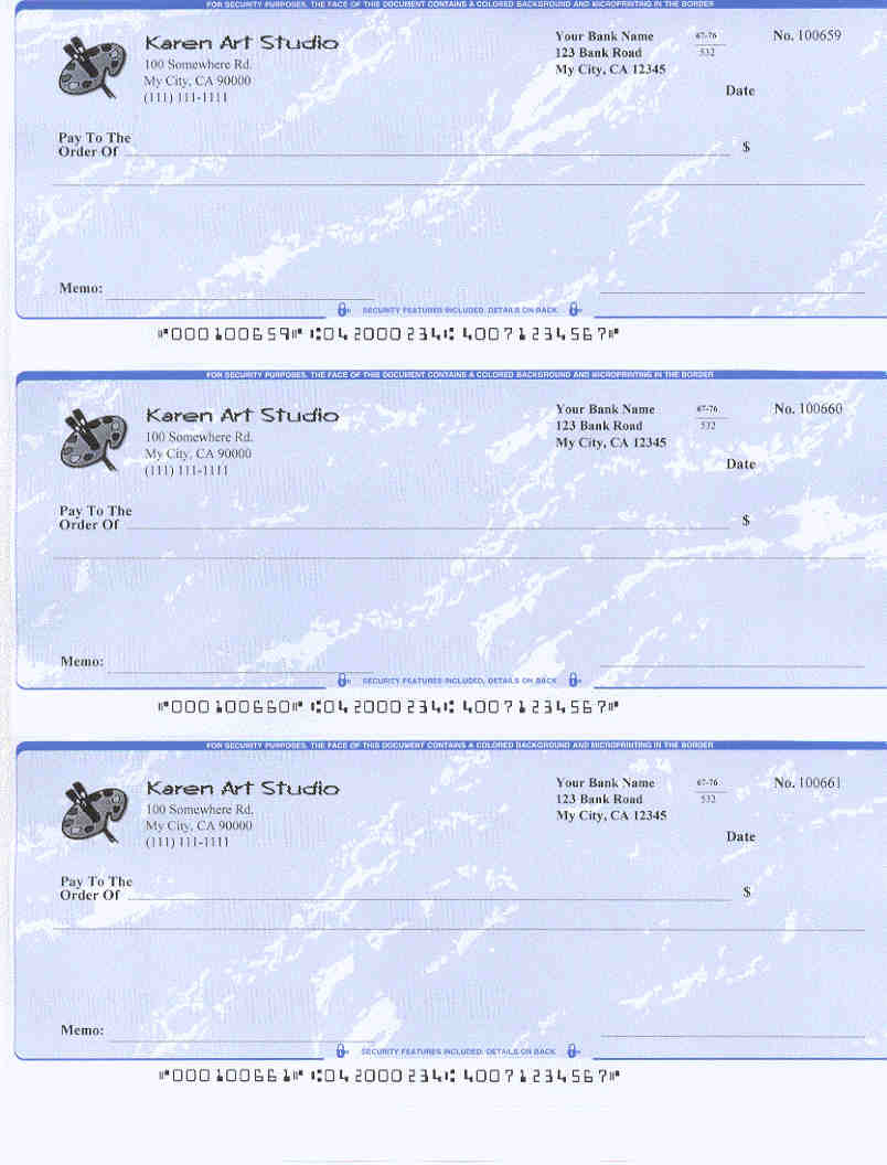 Ezcheckprinting: Business Sample Checks pertaining to Business Check Sample Template