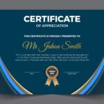 🤵🏿 ✌️ Free Certificate Of Appreciation Award Template Within Certificate Of Appreciation Template Sample Free