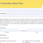 Fall Protection Work Plan Form | Actsafe Safety Association Pertaining To Fall Protection Plan Sample Template