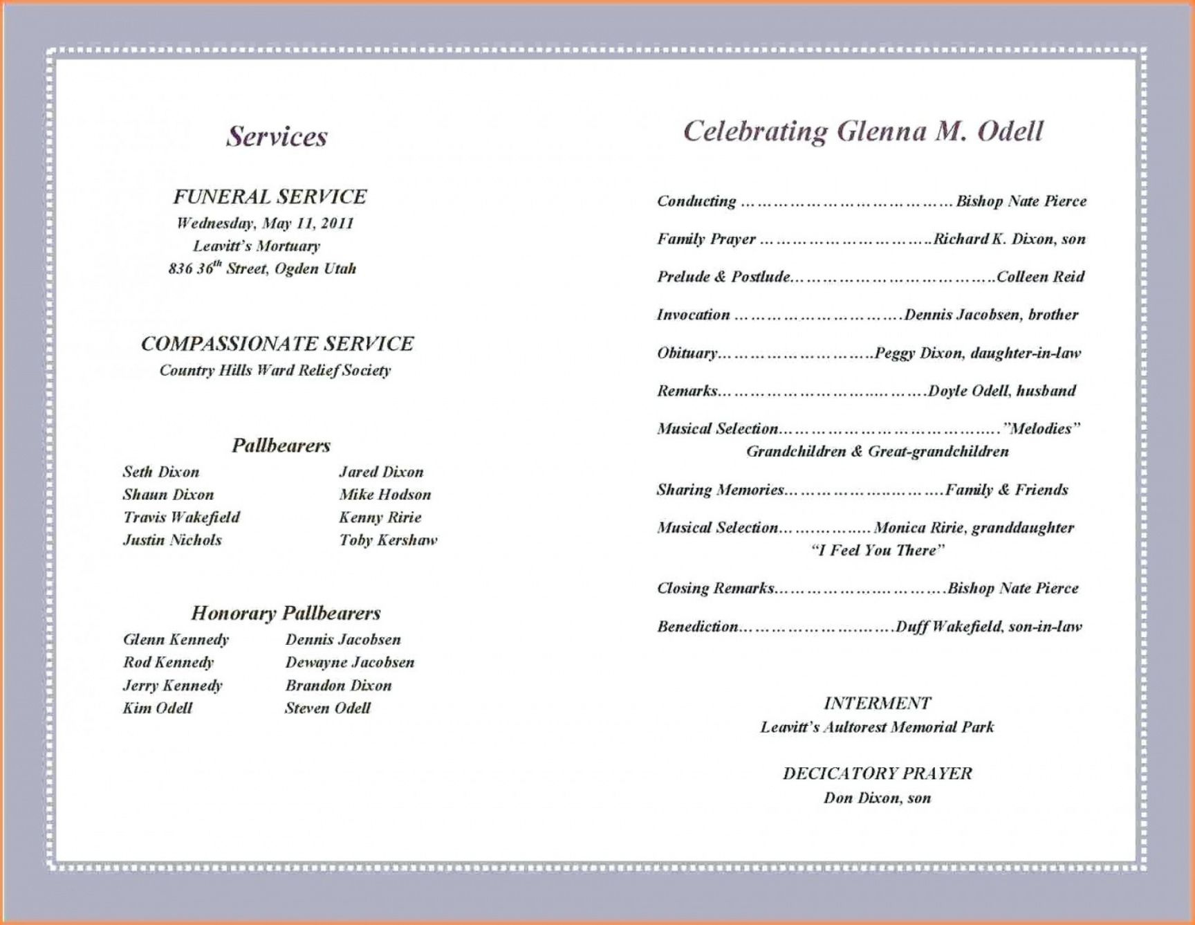 Family Reunion Itinerary Template for Family Reunion Program Sample Templates