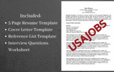 Federal Resume Template Government Resume Template Usajobs Resume inside Federal Job Resume Sample Template