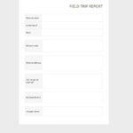 Field Trip Report Template In Word, Pages, Google Docs   Download With Sample Trip Report Template