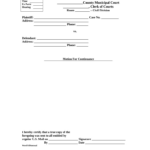 Fill And Sign The Motion For Continuance Ohio Form Intended For Motion For Continuance Sample Template