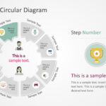 Flat 8 Step Circular Diagram Template & Google Slides Inside Step Template With Circles And Numbers Sample