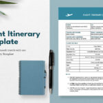 Flight Itinerary Template In Word, Pdf, Google Docs   Download Regarding Flight Itinerary Template Sample