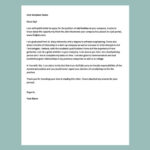 Formal Job Application Letter Template In Google Docs, Word, Pages Regarding Job Writing Sample Template