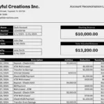 Free Account Reconciliation Ledger Template For Easy Fp&A Intended For Sample Balance Sheet Reconciliation Template