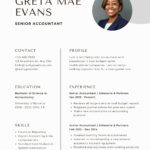 Free Accounting Resume Templates To Edit And Print | Canva Inside Accountant CV Template Sample