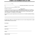 Free Agent Authorization Letter Template | Pdf & Word For Authorization Sample Template