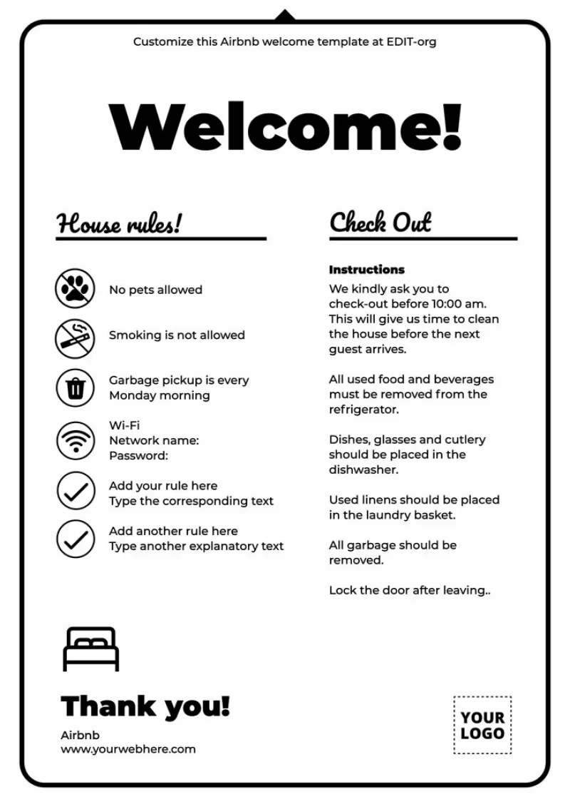 Free Airbnb Welcome Book Templates intended for Airbnb Guest Review Template Sample