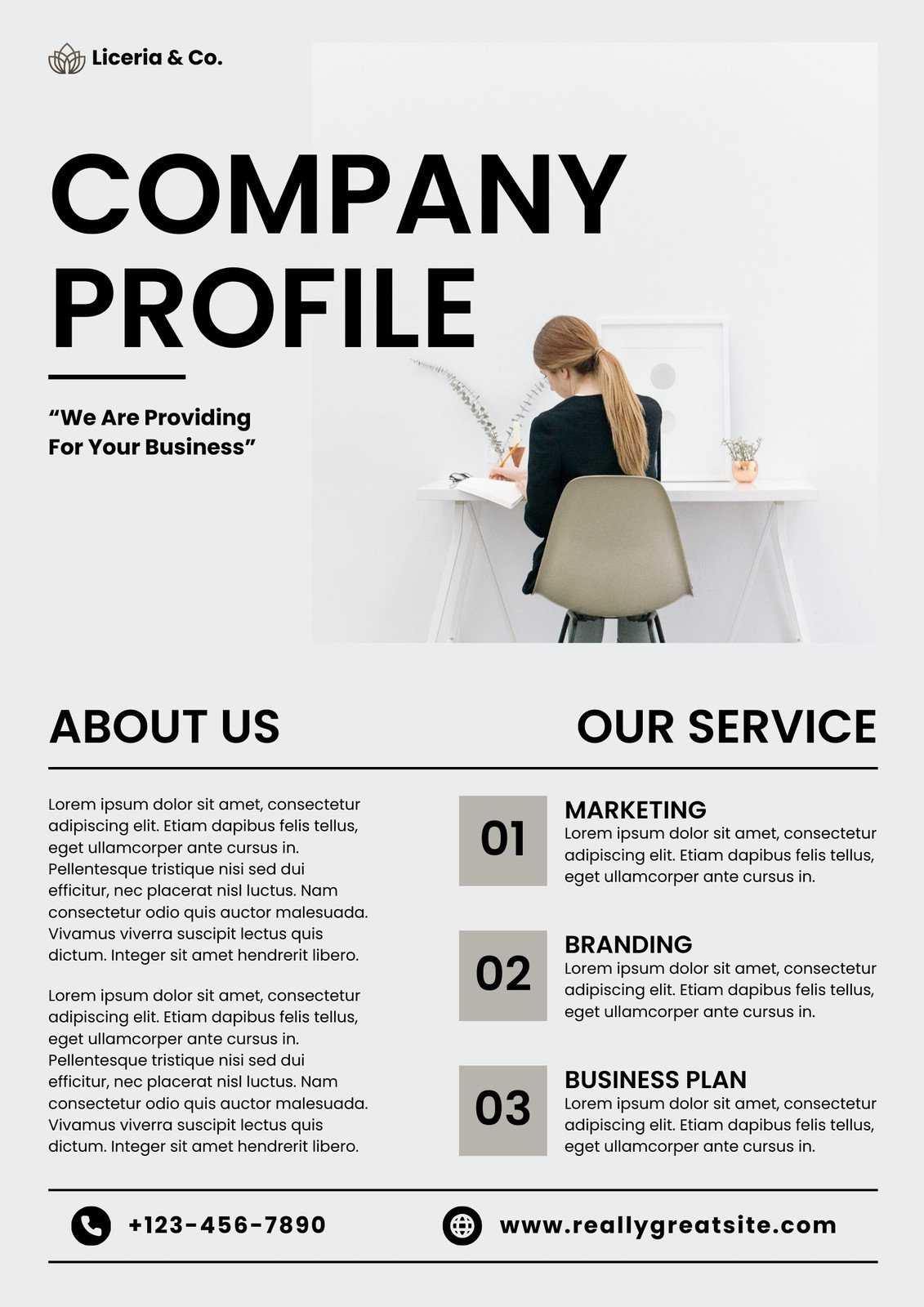 Free And Customizable Company Templates for Company Profile Sample Template