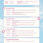 Free And Customizable Itinerary Planner Templates | Canva Within Itinerary Template Sample