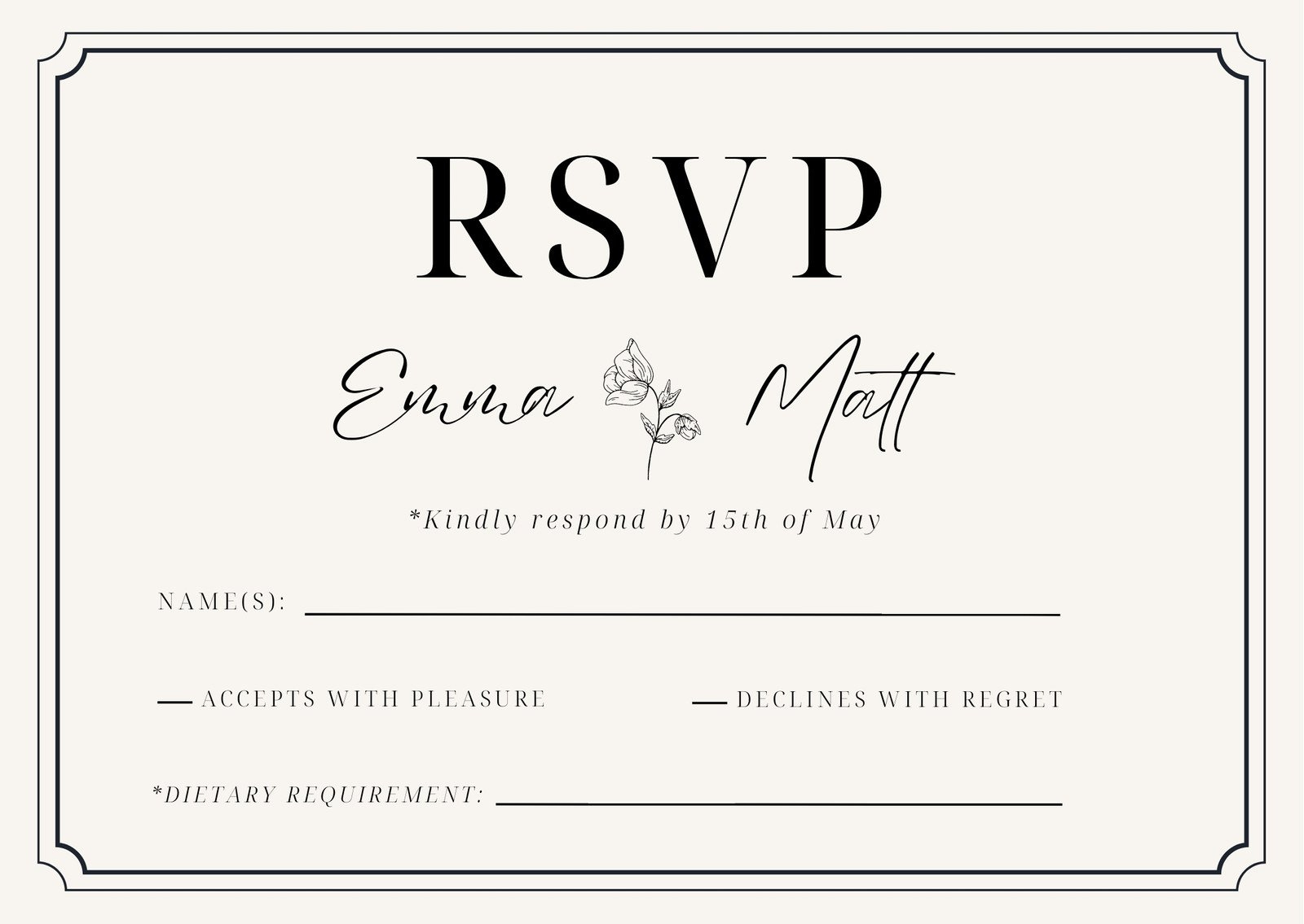 Free And Customizable Rsvp Templates with regard to RSVP Sample Template