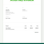 Free Attorney Invoice Template (Free   2024 Updated)   Bonsai Pertaining To Sample Attorney Invoice Template