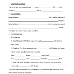 Free Bill Of Sale Forms (24)   Pdf | Word – Eforms With Bill Of Sale Sample Template