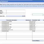 Free Billing Statement Templates   Vencru Inside Statement Of Account Sample Template